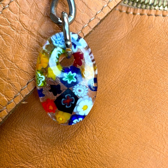 TERRIDA LEATHER LUXURY VENETIAN MURANO LARGE TRAVEL BAG / BACKPACK - Picture 4 of 15